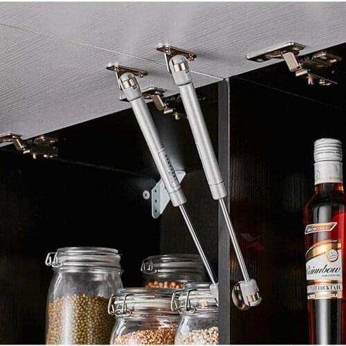 4pcs 40-300N /4-30KG Door Kitchen Cupboard Door Lift Support Gas Hydraulic Spring Hinge Cabinet Hinges Furniture Hardware