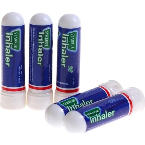 5pcs Nasal Essential Oils Rhinitis Mint Cream Refresh Nose Cold Cool Chinese Natural Herbal Ointment Nasal Inhaler