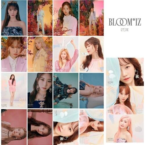 KPOP IZ * ONE izone YenaYujin Chaewon Nako Sakura Yuri Hitomi Minju Chaeyon returns new album bloom * iz Photo card lomo card