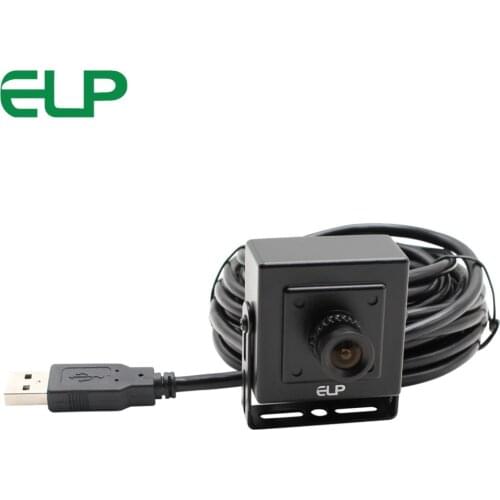 Free shipping ELP camera usb 2 megapixel black case mini 6mm lens CCTV Indoor USB Webcam Camera