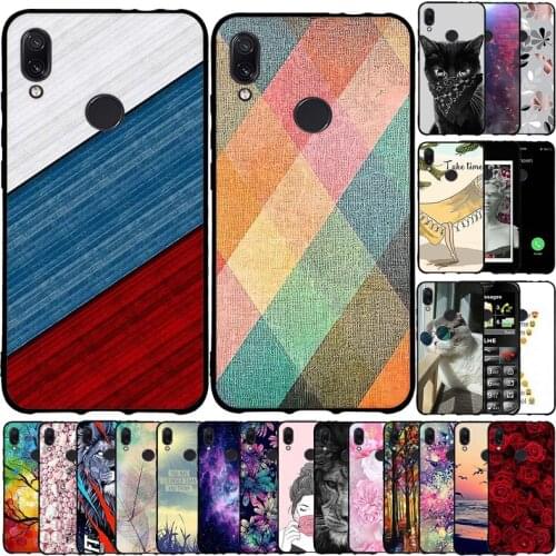Case For Xiaomi Redmi Note 7 Case Silicone Transparent Back Cover For Xiaomi Redmi Note 7 Case Bumper Coque Soft Coque Cute Cat