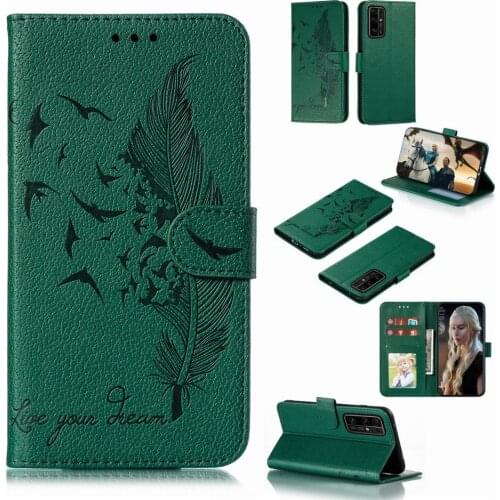 Cute Feather Pattern Holster For Samsung Galaxy S20 Ultra S10E S10 S9 Plus A01 A10 A11 A20 A20E A30 A40 A41 A50 A51 A70 A71 D13G