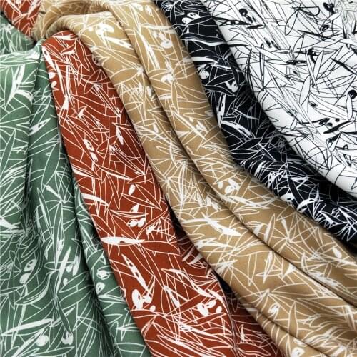 Print Elastic Chiffon Fabric For Clothes Shirt Dress