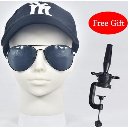 Head Training Cosmetology Professional Bald Manikin Head for Wigs Making and Display Doll Head with a Free Gift