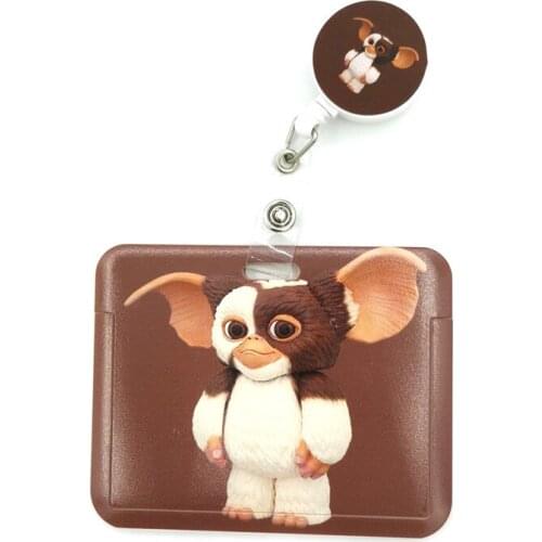 Gremlins Gizmo Movie Fashion Women Card Holder Lanyard Colorful Retractable Badge Reel Nurse Doctor Student Exhibition ID Card