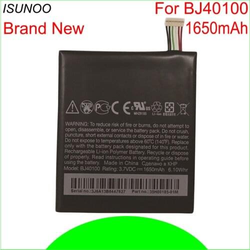 ISUNOO 5pcs/lot 1650mAh BJ40100 Battery For HTC One s Z520E z560e G25 ones Cellphone Bateria