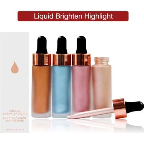 Custom Label Makeup Face Eyes Liquid Brighten Highlight Long Lasting Foundation Concealer high Coverage Highlighter Wholesale