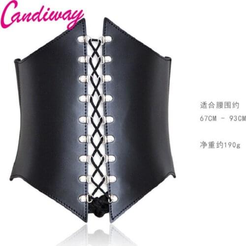 Hot Waist Trainer Corsets Leather Corselet Gothic Clothing Waist Trainer Sexy Lingerie Slimming Party Corsets Intimates Bustiers