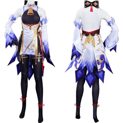 Game Genshin Impact - GanYu Cosplay Costume Jumpsuit Outfits Halloween Carnival Suit