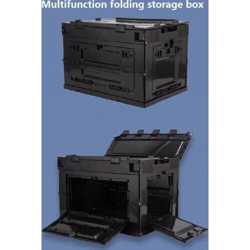 Multifunctional Plastic Folding Box Black Car Outdoor Trend Home Storage Box