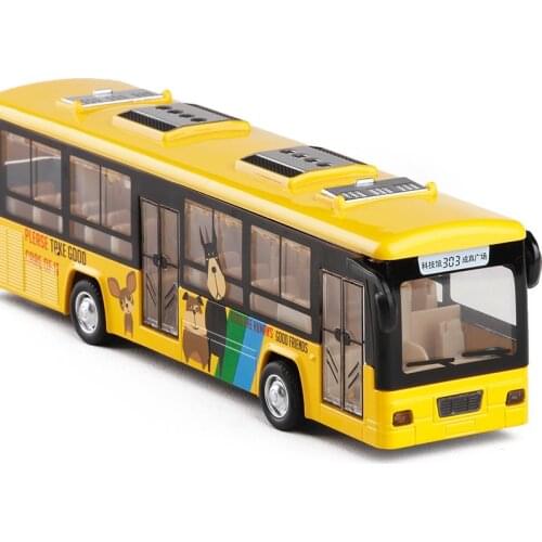 High simulation City bus,1:48 alloy pull back bus model,Sound and light car toys,exquisite collection models,free shipping