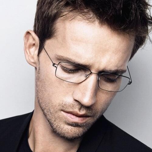 Titanium Alloy Glasses Frame Men Presbyopia glasses Prescription Eyeglasses Denmark Women Reading Glasses Screwless Eyewear