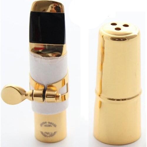 Music Fancier Club Professional Tenor Soprano Alto Saxophone Metal Mouthpiece Gold Plated Sax Mouth Pieces Accessories