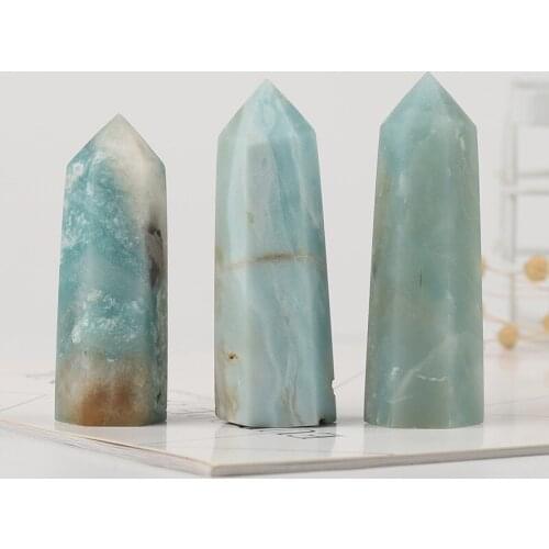 4-12cm Natural Calcite Crystal Wand Point Healing Quartz Crafts Mineral Stone for Home Decoration Ornaments Healing Crystals