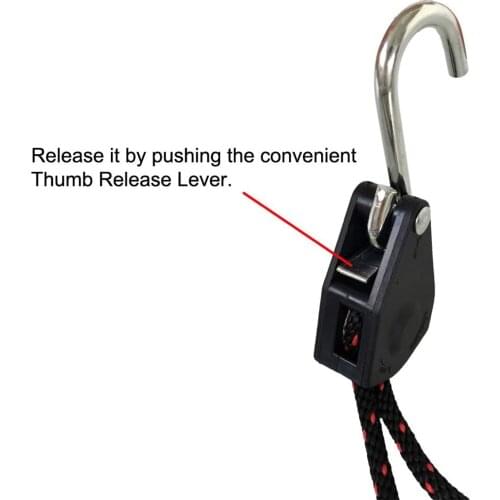 Nylon Tie Downs Newcod Canoe Lanyard, Ratchet Kayak Rope, Hanger Grow Light Hanger, Pulley Approx 1/4*x 8ft
