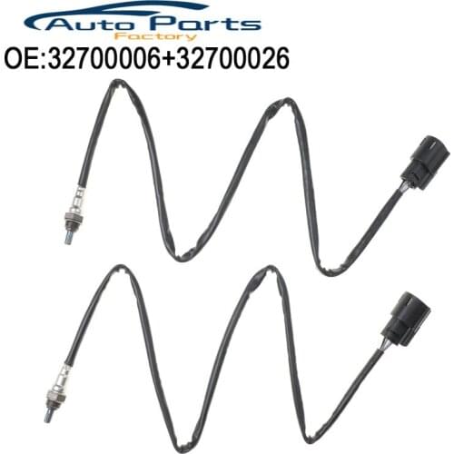 2PCS New Front & Rear Oxygen O2 Sensor For Iron Sportster 883 1200 Seventy Two Forty Eight 14-18 32700006 32700026