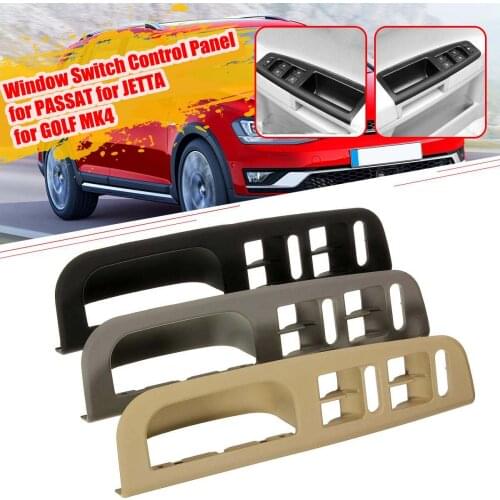 Grey/Black/Beige Master Car Window Switch Control Panel Trim Bezel For VW/Passat for Jetta/Golf/MK4 1998-2004 3B1867171E