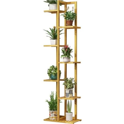 Flower Shelf Multi-storey Indoor Special Balcony Green Porridge Solid Wood Living Room Floor-mounted Multi-meat Shelf