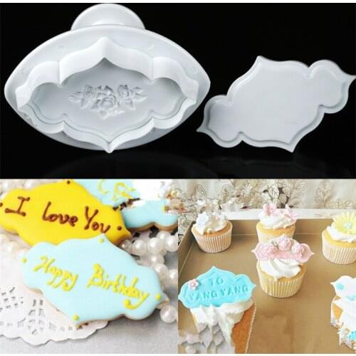 Relief Rose Flower Plastic Cake Plunger Cutter Cookie Biscuits Molds Cup cake Icing Decorating Fondant SugarCraft Flower Mould