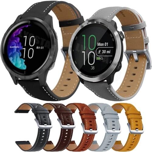 Colorful 20mm WatchBands Strap for Garmin Forerunner 245 245M 645 Music vivomove 3 HR Sport Leather Smart Watchband Bracelet