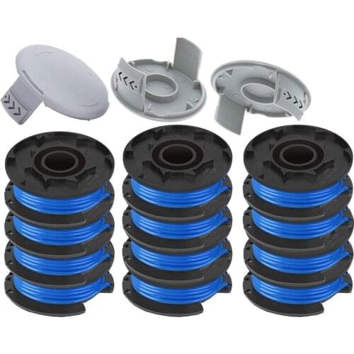 New AC14RL3A String Trimmer Replacement Spool Line with 522994001 Cap for Ryobi One+ 24V, 18V, and 40V Cordless Trimmers, 0.065