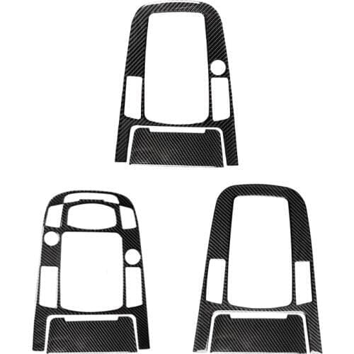 Top Car Interior Decals Carbon Fiber Center Console Gear Box Shift Panel Cover Trim Decorative Stickers for A4L A5 Q5 2008-2017