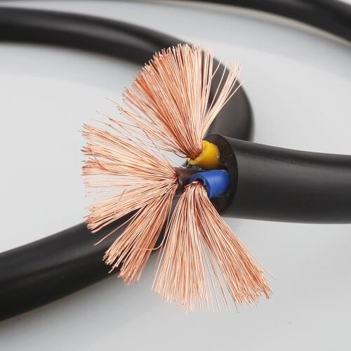 High Quality Audiocrast P103 OFC HIFI Hi End Audio Powerline amplifier Power Cable 6mm square OFC DIY Power cable