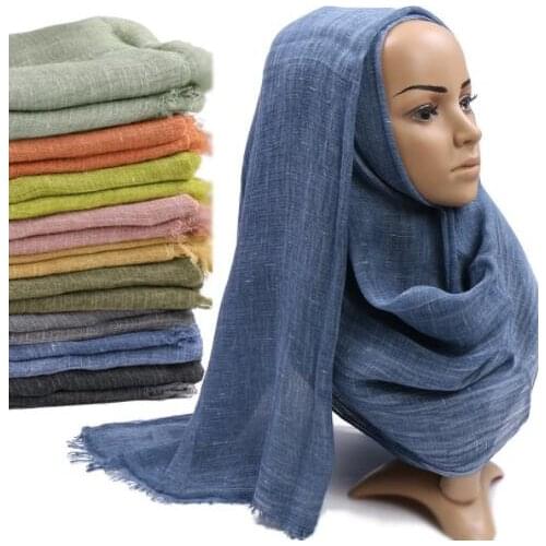 2020 Ladies Winter Fashion Plain Tie-dye Fringe Viscose Shawl Scarf Women High Quality Wrap Pashmina Stole Bufanda Muslim Hijab