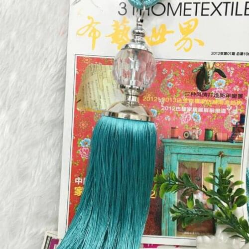 2pcs/lot Ball Curtain Tieback Hanging Rope Belts Strap Tassel Fringe Curtain Accessories Lashing Bind Tiebacks Decor Fita Tassel