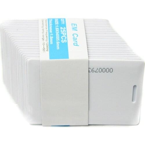 25pcs/lot 1.8mm RFID 125KHz Entry Access RFID Cards Control Attendance For EM ID Card Card Time Access
