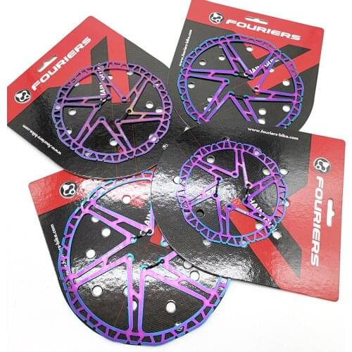 Fouriers BR-D1P-2-LK Road Bicycle Disc Brake Rotor with Center Lock Washer 140mm/160mm/180mm/203mm