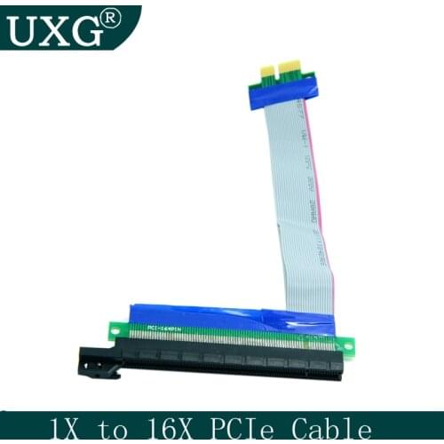 1X to 16X PCIe Flexible Flat Extension FFC PCI Express 1 to 16 X Adapter Riser Card Adapter PCI-E Extender Cable PCI-E new
