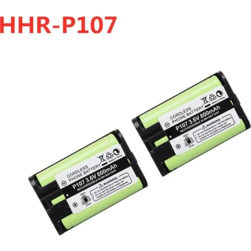 HHR-P107 HHRP107 Battery 3.6V 800mAh Cordless Phone Battery for Panasonic HHR-P107 HHRP107 HHRP107A/1B