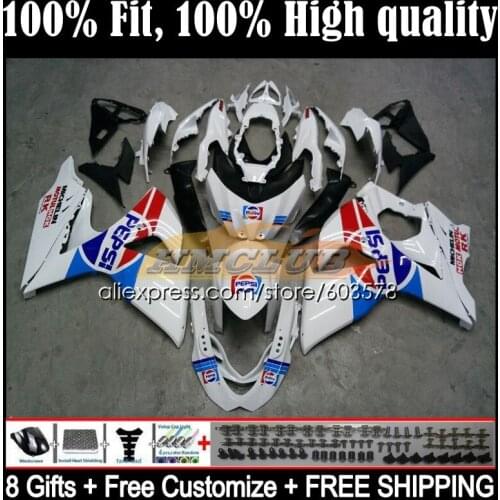 Injection For SUZUKI GSXR1000 K9 GSXR-1000 09 10 11 12 13 14CL.125 GSXR 1000 2011 2012 2013 2014 2015 2016 Fairings repsol white