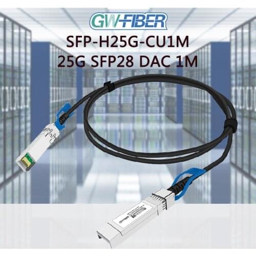 1m (3ft) SFP-H25G-CU1M Compatible 25G SFP28 Passive Direct Attach Copper Twinax Cable for Huawei Cisco switch Gigabit DAC Cable