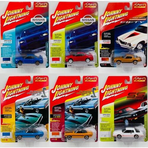 Johnny Lightning 1:64 nissan GTR Ford Shelby Diecast Collection of Die-casting Simulation Alloy Model Children Toys