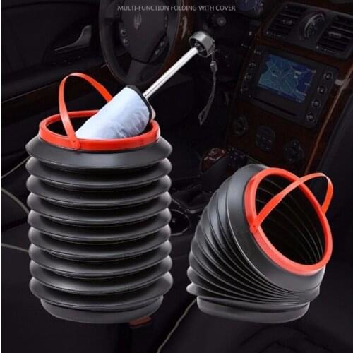 For Tesla Model 3 S X Y Car Storage Bucket For Tesla Model 3 Multifunctional Storage Model3 Folding Trash Can Umbrella Storage