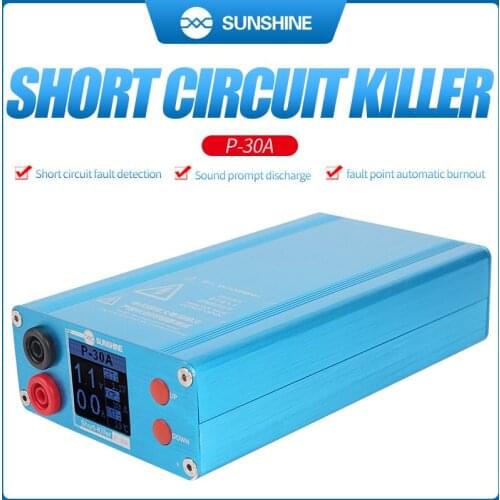 SUNSHINE P30A short circuit fault detection and burnout for mobile phone computer mainboard chip repair for IPhone HUAWEI IPAD