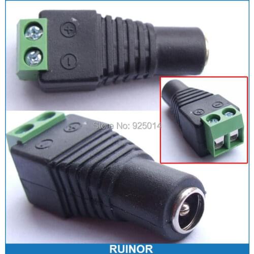 50PCS 5.5 X 2.1mm DC Socket Charger Terminals FOR Video CCTV VIA TWISTED PAIRS