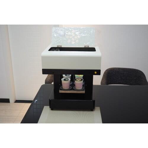 The stable 4 cups latte art Cappuccino Milk tea selfie Coffee Flatbed Printer Cupcake Food Printer