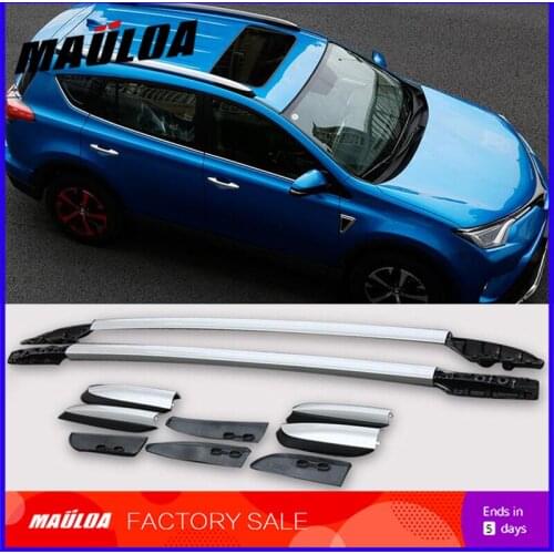 High quality Aluminium alloy screw install side rail bar roof rack for RAV-4 RAV4 2013 2014 2015 2016 2017 2018
