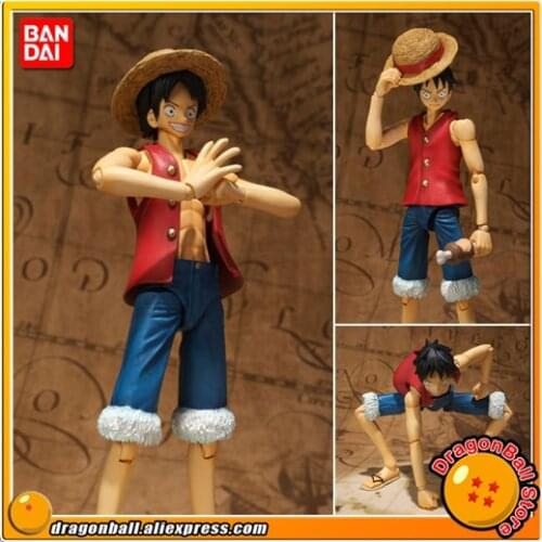 Japanese Anime "One Piece" Original BANDAI Tamashii Nations SHF / S.H.Figuarts Action Figure - Monkey D. Luffy