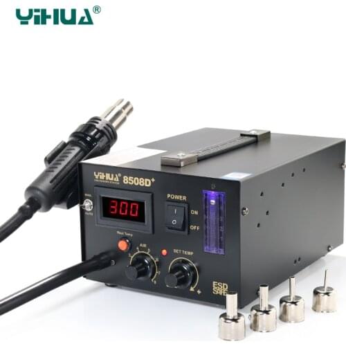 YIHUA 8508D+ Digital Hot-Air Soldering Station spot welding machine Free shipping