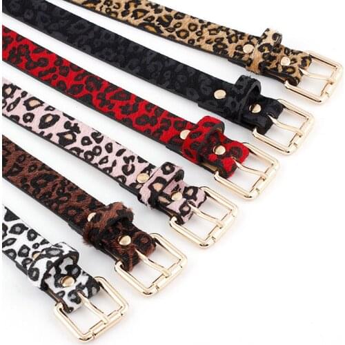 Women sexy luxury leopard pattern spotted strap waist belt female Dress Shirt Jeans pant Waistband Clothing Decoration Accesoory