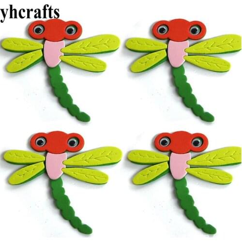 1bag/LOT Dragonfly Crab Bee Mermaid Ant Lobster fish rabbit EVA foam shape without stickers Creative toys Early learning DIY OEM