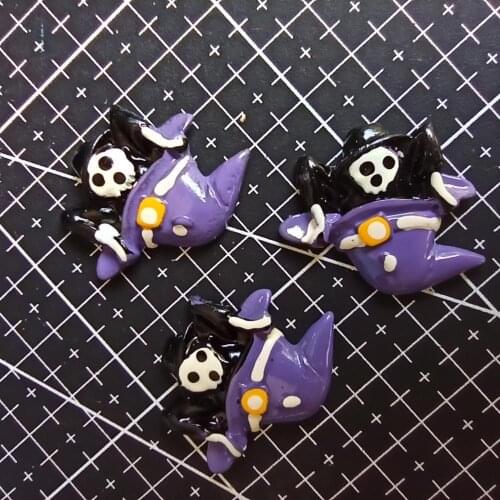 1pcs/lot resin flat back Halloween hat cartoon animal 29mm Cabochons Hair Bow Center DIY Christmas decration