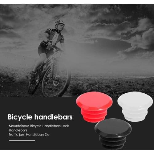 2pcs Durable Bicycle Handlebar Plugs Solid Bicycle Handlebar Plug Plastic Mountain Bike Grips Covers Cycling Accessory