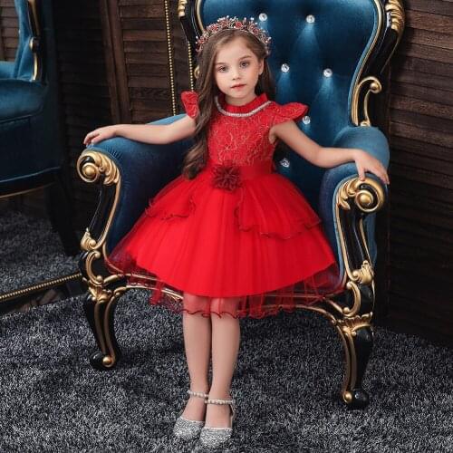 2021 Childrens Skirt Princess Skirt Girl Taildress Childrens Model Show Dress Wedding Dress Piano Performance Dress