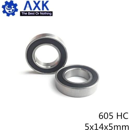 605 Hybrid Ceramic Bearing 5*14*5 mm ABEC-1 ( 1 PC) Industry Motor Spindle 605HC Hybrids Si3N4 Ball Bearings 3NC 605RS