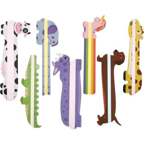 7Pcs Animal Design Reading Guided Strips School Highlight Colored Overlay Bookmarks